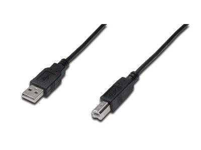 Cable USB2 A/B M/M 5.00m black