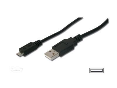 DIGITUS USB 2.0 CONNECTION CABLE, TYPE A - MICRO B