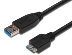 DIGITUS USB 3.0 connection cable - USB Type-A/Micro USB Type-B - 1 m