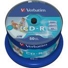Verbatim CD-R, 52x, 700 MB/80 min, spindle, AZO, printable, 50-pakkaus