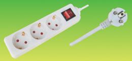 Jatkojohto maad. kytk. 3-os. 5m Lapsisuojattu 16A/250V/3500W