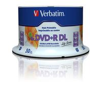 1x50 Verbatim DVD+R DL wide pr. 8x Speed, 8,5GB Life Series
