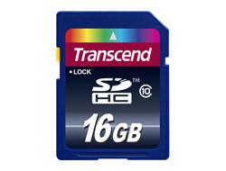TRANSCEND SDHC CARD 16GB (CLASS 10) MLC