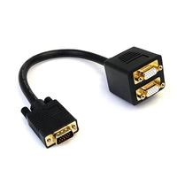 StarTech VGA to 2x VGA 0,3m M/F Black