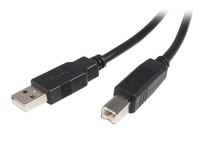 StarTech 0.5m USB 2.0 A to B Cable M/M - USB-kaapeli - USB (uros) to USB Type B (uros) - USB 2.0 - 50 cm - musta