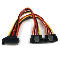 15cm Latching SATA Power Y Splitter Cable Adapter - M/F