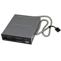 StarTech.com 3.5in Front Bay 22-in-1 USB 2.0 Internal Multi Media Memory Card Reader Simultaneous Access - CF/SD/MMC/MS/xD - Black (35FCREADBK3) Kortlser USB 2.0
