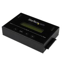 StarTech.com 1:1 kiintolevyn kopioija ja pyyhin 2.5 & 3.5 SATA HDD SSD - LCD & RS-232 - 14GBpm kopiointinopeus - kloonaaja & pyyhin (SATDUP11) - kiintolevyn kopioija - 2 lokeroa (SATA-600) - P/N: SVA12M5NA varten