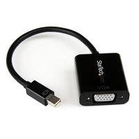StarTech.com Mini DisplayPort to VGA Adapter - DisplayPort 1.2 - 1080p - Thunderbolt to VGA Monitor Adapter - Mini DP to VGA (MDP2VGA2) - Videomuunnin - VGA - DisplayPort - musta