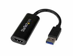 STARTECH.COM Slim USB 3.0 to HDMI External Video Card Multi Monitor Adapter – 1920x1200 / 1080p