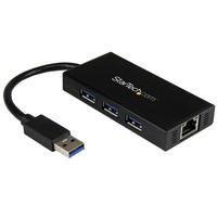 StarTech.com USB 3.0 Hub   Adapter - 3 Port - NIC - USB Network / LAN Adapter - Windows amp Mac Compatible (ST3300GU3B) Hub 3 porte USB