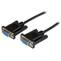 Cable StarTech  DB9 Null Modem 1m F/F Black
