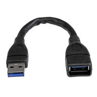StarTech USB 3.0  A 0,15m M/F black