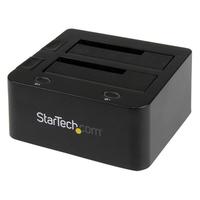 StarTech.com Dual-Bay USB 3.0 - SATA- ja IDE-kiintolevytelakointiasema, USB-kiintolevytelakka, ulkoinen 2,5/3,5" SATA I/II/III- ja IDE (40-nastainen) SSD-/HDD-telakointiasema, hot-swap-kiintolevypaikat, yläosa