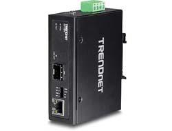 TRENDnet Hardened Industrial 100/1000Base-T to SFP Media Converter Converter