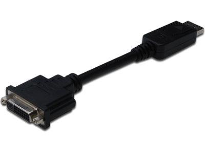 Adapter DIGITUS DisplayPort-St. > 24+5 DVI-Bu. 0,15m [bk]