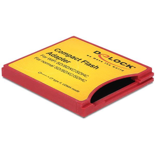 FLASH DELOCK CF II Adapter für iSDIO (WiFi SD), SDHC, SDXC Speicherkarten