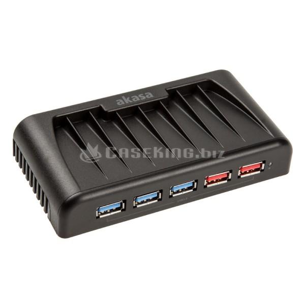 Akasa Connect 7 EX - USB 3.0 Hub inkl. 2x Fast Charging Port