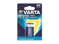 1 Varta High Energy 9V block 6 LR 61