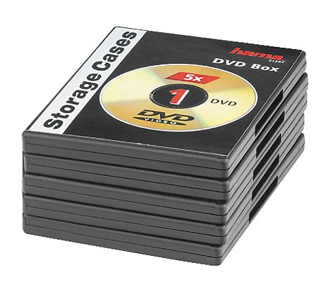 Hama DVD-sleeves  5-Pack black                      51297