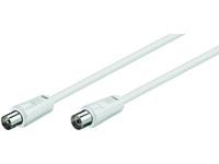 Coax M-F 5m valkoinen 75 Ohm