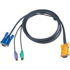 KVM-kaapeli, SPHD15 u > 2xPS/2 u & HD15 u, 6m