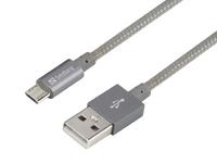 MicroUSB Excellence 1m Gray