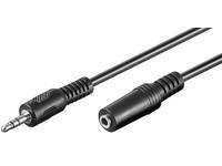 3.5mm Stereo 10m M-F Black