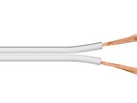 Loudspeaker cable, 100m, white