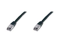 DIGITUS CAT 5E SF-UTP PATCH CORD, CU, PVC AWG 26/7, LENGTH 5 M, COLOR BLACK