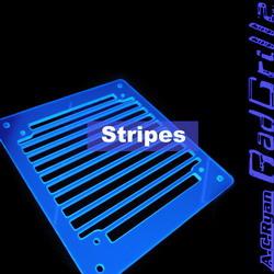 AC Ryan RadGrillz Stripes 1x120mm - Acryl UVBlue