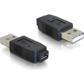 USB-adapteri tyyppi A uros > Micro-AB naaras, musta
