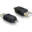 USB-adapteri tyyppi A uros > Micro-A uros, musta