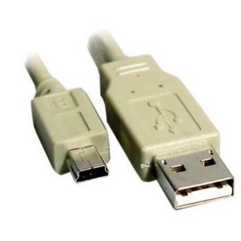 USB kaapeli A-MiniB u-u, 0,5m