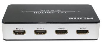 HDMI 1.4 switch 3x1, IR, PIP, 4k