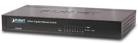 Net Switch 1000T 8P PLANET GSD-805