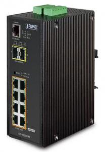 Planet Industrial IGS-10020HPT 8xGiga PoE+ 2xSFP, -40...+75C Industrial Switch SNMP, IP30