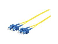 Optical Fibre Cable, SC-SC, Singlemode, Duplex, OS2 (Yellow), 30m