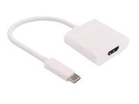 MicroConnect USB-C-HDMI-adapteri, 0,15 m, Valkoinen