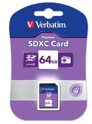 Verbatim 64 GB Secure Digital XC Card (SDXC) Class 10