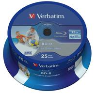 1x25 Verbatim BD-R Blu-Ray 25GB 6x Speed DL Wide Printable CB