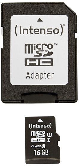 Intenso microSDHC Card      16GB Premium Class 10 UHS-I