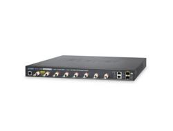 IPv4/IPv6, 8-Port Coax + 2xGbit+2xSFP Managed Switch, PoE 240W