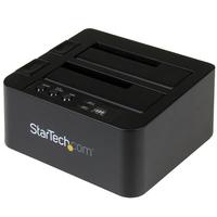 StarTech.com USB 3.1 (10Gbps) Hard Drive Duplicator Dock for 2.5 amp 3.5 SATA SSD HDD  4Kn - USB/ USB-C [Thunderbolt 3 Compatible] Cloner (SDOCK2U313R)