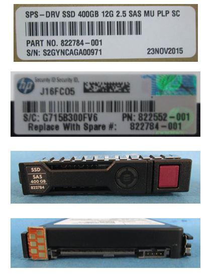 Hot-plug SSD 400GB 2.5 Inch