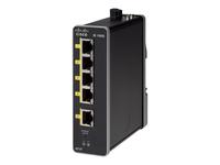 Cisco Industrial Ethernet 1000 Series - Kytkin - Hallinnoitu - 1 x 10/100 (uplink) + 4 x 10/100 (downlink) - DIN-kiskoon kiinnitettävä - tasavirta