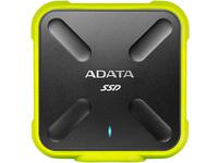 ADATA 256GB SD700 SSD USB 3.1 Gen 1, Keltainen, Rugged, Military Grade, kestävä armeijatason ulkoinen SSD-asema, tärinänkestävä, IP68 pölyn- ja vedenkestävä