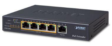 Ultra PoE to 4 port IEEE802.3af/at 60W (PoE/Ethernet-Extender) Repeater 10/100/1000