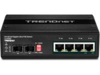 TRENDnet TI-UPG62 6-Port Gigabit Switch Ultra PoE DIN-Rail Industrial