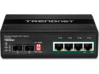 TRENDnet TI-PG62B 6port Switch PoE+ 2SFP Industrial Gigabit